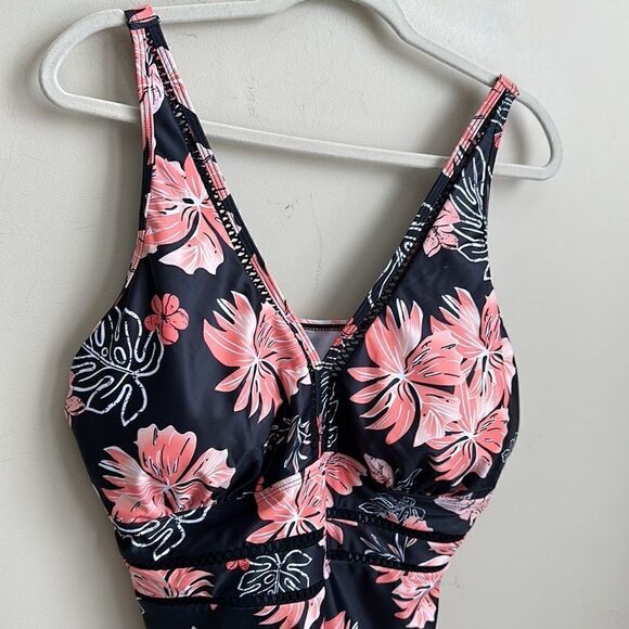DACI Floral One Piece Bathing Suit 20W - Picture 2 of 11
